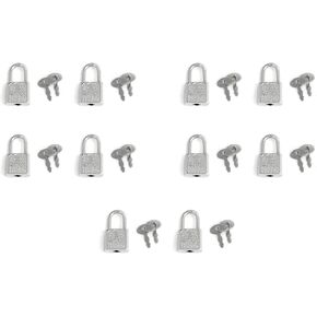 Diary Padlocks heyous 10pcs Metal Archaize Padlocks Key Lock with Key for Wooden Boxes Jewelry Box Storage Box Lockable Diary Book, Silver
