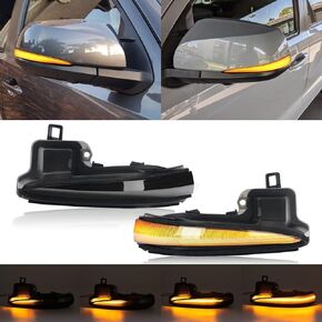 R&F Auto LED مرآة جانبية أضواء إشارة الانعطاف، استبدال مؤشر أضواء إشارة الانعطاف الديناميكي المتسلسل لتاكوما 2016-2023، RAV4 2019-2023، هايلاندر 2020-2024 XU70