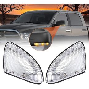 DOXMALL LED مرآة جانبية بدوره إشارة البركة أضواء LH RH مجموعة مصابيح متوافقة مع دودج رام 1500 2500 2009-2018 - زوج واحد in Kuwait
