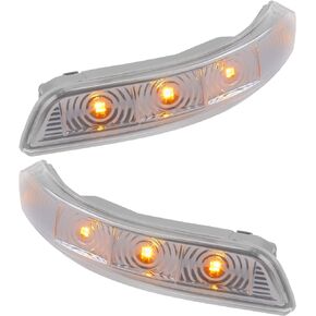 X AUTOHAUX 1 Pair Car 3 LED Front Left and Right Side Mirror Turn Signal Light 87613-2P000 87623-2P000 for Kia Sorent 2012-2015