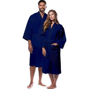 Waffle Knit Lightweight Kimono Spa & Bath Robes for Women - Quick Dry - Soft