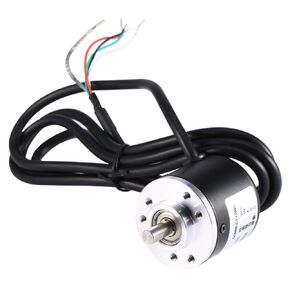 Rotary Encoder, 600P/R Photoelectric Incremental Rotary Encoder 5V-24V AB 2-Phases Wide Voltage Power Supply 6mm Shaft