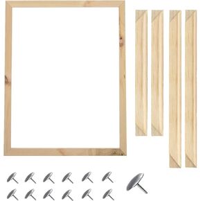 إطار خشبي من ENLAYER مقاس 40 × 50 سم، إطارات صور فنية مناسبة لديكور المنزل ولوحات رسم الماس الرقمية، وعرض الصور مقاس 16 × 20 إطارات صور للجدار (قطعتان - 40 * 50 سم)