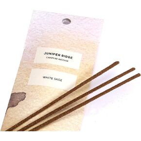 JUNIPER RIDGE All-Natural Campfire Aromatic Incense Gift Set - No Synthetic Fragrance - 2 White Sage, Desert Pinon, Douglas Fir, Sweetgrass & California Juniper - 6-Pack, 20 Sticks Each