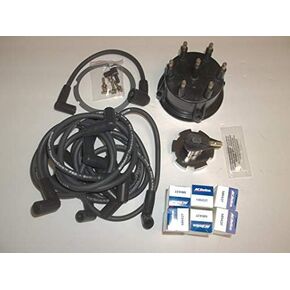 Mercruiser Thunderbolt 4.3 L V6 DISTRIBUTOR CAP ROTOR SPARK PLUG WIRES KIT SET WITH MR43T PLUGS