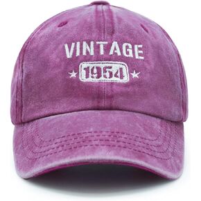 70th Birthday Gifts for Women, Vintage 1954 Embroidered Baseball Caps Adjustable, Women 70th Birthday Decorations - A