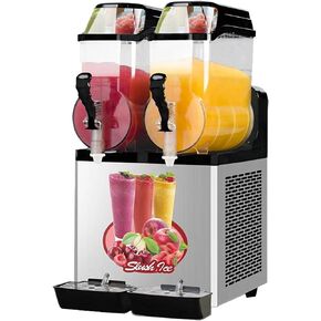 Slushie Machine Commercial Margarita Frozen Drink Smoothie Maker with Double Tank 30L(8Gal 15Lx2) Cocktail Machines for Bar Party Mobile Store Carnival, 950W Mix Drink Machineries, One Click Cleaning in Kuwait