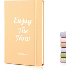 LLi Cufite Lined Journal Notebook, 160 Pages, Medium 5.7 inches x 8.5 inches - 100 gsm Thick Paper, Cotton Hardcover (A5, Pink)