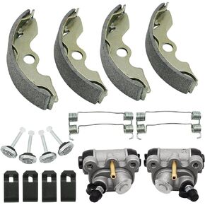 M MATI Front Brake Wheel Cylinders Shoes for Honda FourTrax 300 2x4 TRX300 1988 1989 1990 1991 1992 45350-HC4-006 45370-HC4-006 06450-HC4-900