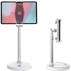 Height Adjustable Up to 34''Tablet Holder for iPad,KABCON Multi Angle Tablet Stand Mount Tablet Cradle Stand Dock for 4''-15.6''Screen iPad 9.7 Pro Air 12.9,10.9,Mini,iPhone,Tab,Kindle,Nexus,Surface.. in Kuwait