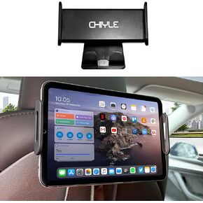 Tesla Model Y Model 3 Model S Model X LR/Plaid Tablet Mount, Headrest Tablet Holder Headrest Stand Cradle Accessories ，360° Rotatable iPad Holder for Car Back Seat