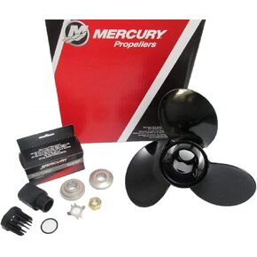 Mercury Marine Black Max Aluminum 3-Blade Aluminum Propeller 10 3/8 x 14 Pitch
