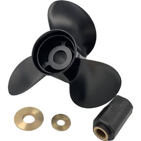 ARKDOZA Aluminum Prop Propeller for 40-140HP BRP,Johnson,EVINRUDE,OMC Stern Drive 13 Spline 13 1/4x17 13 1/2x15 13x19