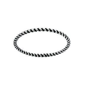 Braided Rope Stacking Ring | Elegant Twist 1mm Skinny Stackable Stack Ring Band in Silver, Gold, or Rose Gold | Comfort Fit USA Sizes 3-12 (14K Rose Gold Fill, 7)
