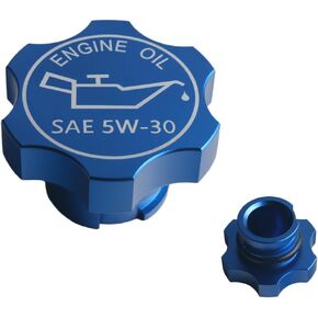 DEWHEL Aluminum Engine Oil Filler Cap Compatible with GM 1992-2018 Ref Number FC208 FC242 FC219 FC243 FC252 80987 MO-99 10099 42315