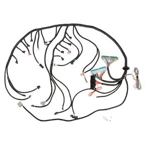 SOKAKOSC Engine Standalone Wiring Harness Fit for 1997-2004 GM DBW LS1 Vortec Engine 4.8L 5.3L 6.0L with 4L60E or Transmissions, Drive by Wire Throttle Body Green/Blue PCM LS Swap Wire Harness
