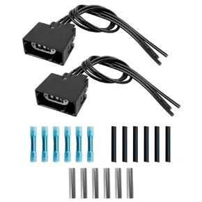 Front Turn Signal Light Connector Plug Harness Fits for Jeep Wrangler JK 2007-2018, 68065016AB 2Pcs