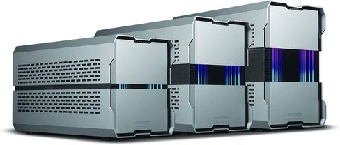 Phanteks (PH-ES121XT_DBK01) Evolv Shift XT، هيكل صغير الحجم قابل للتمديد، هيكل ألعاب Mini-ITX، كابل PCI-e Gen4 Riser، مرآة رقمية RGB Infinity، دعم GPU ثلاثي الفتحات، أسود in Saudi Arabia