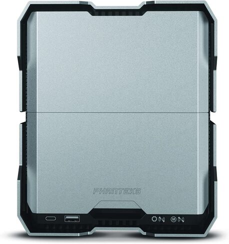 Phanteks (PH-ES121XT_DBK01) Evolv Shift XT، هيكل صغير الحجم قابل للتمديد، هيكل ألعاب Mini-ITX، كابل PCI-e Gen4 Riser، مرآة رقمية RGB Infinity، دعم GPU ثلاثي الفتحات، أسود in Saudi Arabia