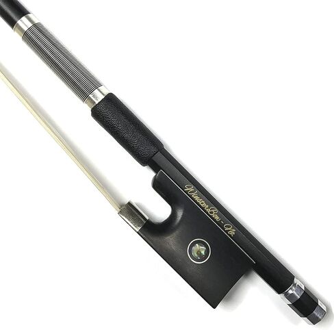 Carbon Fiber Violin Bow 1/2 Size Violin Bow Unbleached Black Horse Hair Art No.VBN108 in Kuwait
