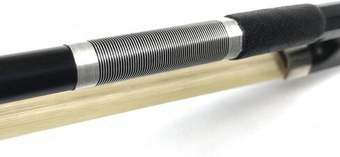 Carbon Fiber Violin Bow 1/2 Size Violin Bow Unbleached Black Horse Hair Art No.VBN108 in Kuwait