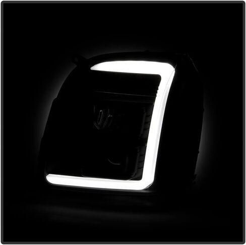 ACANII-For 2007-2013 جي إم سي يوكون XL 1500 2500 أسود الإسكان أنبوبة ليد ترقية العارض المصابيح الأمامية المصابيح الأمامية اليسار + اليمين in Kuwait