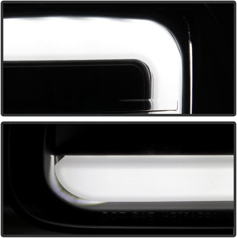 ACANII-For 2007-2013 جي إم سي يوكون XL 1500 2500 أسود الإسكان أنبوبة ليد ترقية العارض المصابيح الأمامية المصابيح الأمامية اليسار + اليمين in Kuwait