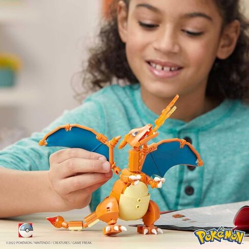 Mega Pokémon Building Toys Set Build & Show Bulbasaur with 175 Pieces, Articulated and Poseable, 4 Inches Tall, for Kids in Saudi Arabia