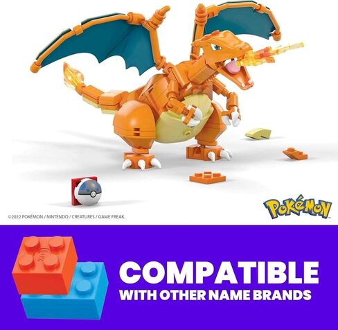 Mega Pokémon Building Toys Set Build & Show Bulbasaur with 175 Pieces, Articulated and Poseable, 4 Inches Tall, for Kids in Saudi Arabia