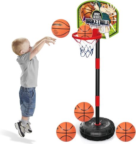 SPDTECH Rubber Basketball Size 3,5 Youth Practice Training Outdoor and Indoor Ball for School Students Boys Girls Sports Game Play Not Official Competition Just for Fun in Saudi Arabia