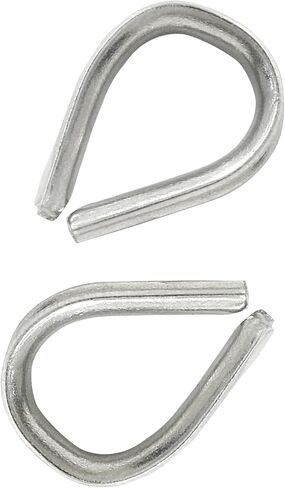 Litoexpe 60 قطعة M2 حبل الكشتبانات لـ 1/16 "- 3/32" قطر حبل كشتبان تزوير، كابل أسلاك الفولاذ المقاوم للصدأ الكشتبانات تزوير in Saudi Arabia