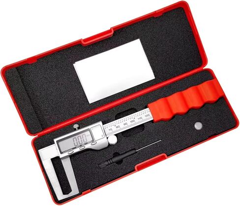 GODESON قرص الفرامل الدوار ميكرومتر، أداة قياس الفرجار الرقمية لفرامل القرص - 6 بوصة / 150 مم، أداة قياس الفرامل مع الفرجار - تحويل بوصة / متري، الفولاذ المقاوم للصدأ، شاشة LCD كبيرة in Kuwait