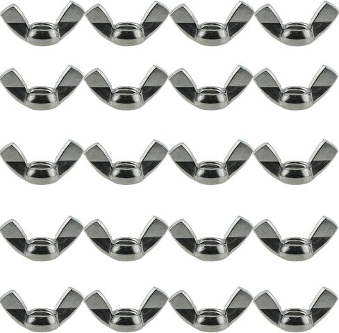 TAODAN 20PCS M5 Wing Nuts Stainless Steel 304 Fastener Parts Hurricane Screws Manual Twist Lugs Butterfly Nuts Used in Mechanical Equipment Electronic Equipment and Communication Equipment in Saudi Arabia