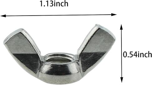 TAODAN 20PCS M5 Wing Nuts Stainless Steel 304 Fastener Parts Hurricane Screws Manual Twist Lugs Butterfly Nuts Used in Mechanical Equipment Electronic Equipment and Communication Equipment in Saudi Arabia