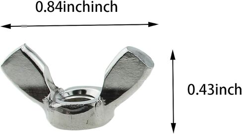 TAODAN 20PCS M5 Wing Nuts Stainless Steel 304 Fastener Parts Hurricane Screws Manual Twist Lugs Butterfly Nuts Used in Mechanical Equipment Electronic Equipment and Communication Equipment in Saudi Arabia