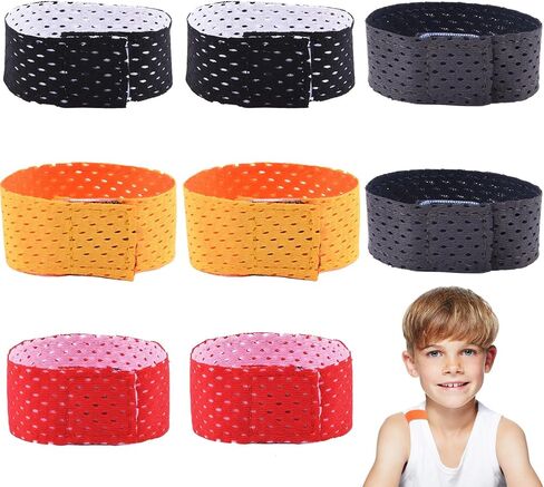 Saycker 8pcs Sports Sleeve Straps, Jersey Sleeve Bands Sleeve Holders Soccer Softball Sleeve Ties Sleeve Clips Soccer Softball Shirts Ties for Softball Soccer (Multicolor) in Saudi Arabia