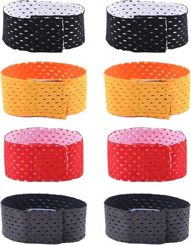 Saycker 8pcs Sports Sleeve Straps, Jersey Sleeve Bands Sleeve Holders Soccer Softball Sleeve Ties Sleeve Clips Soccer Softball Shirts Ties for Softball Soccer (Multicolor) in Saudi Arabia