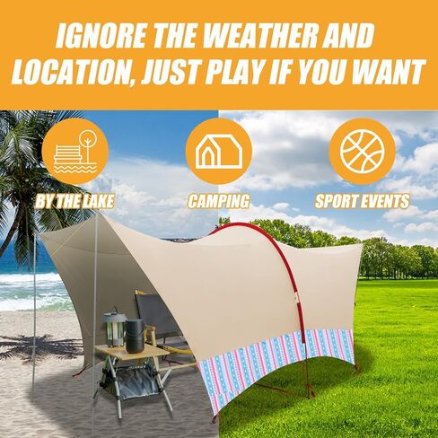 Rainleaf Waterproof Car Awning Sun Shelter,Waterproof 210D2500mm Fabric for SUV,Portable Sun Shade for Outdoor Camping,Canopy Camper Trailer,Sand in Kuwait