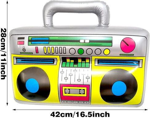 عبوتان من الهاتف المحمول القابل للنفخ وصندوق الازدهار من طراز 80's Retro 90's الهاتف المحمول وصندوق راديو Boombox لدعائم صور الكابينة in Kuwait