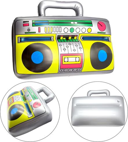 عبوتان من الهاتف المحمول القابل للنفخ وصندوق الازدهار من طراز 80's Retro 90's الهاتف المحمول وصندوق راديو Boombox لدعائم صور الكابينة in Kuwait