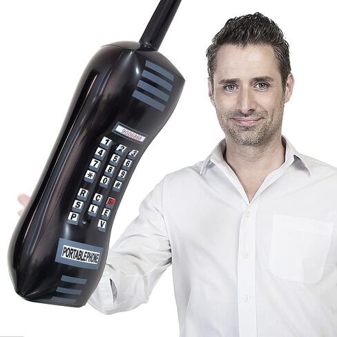 عبوتان من الهاتف المحمول القابل للنفخ وصندوق الازدهار من طراز 80's Retro 90's الهاتف المحمول وصندوق راديو Boombox لدعائم صور الكابينة in Kuwait