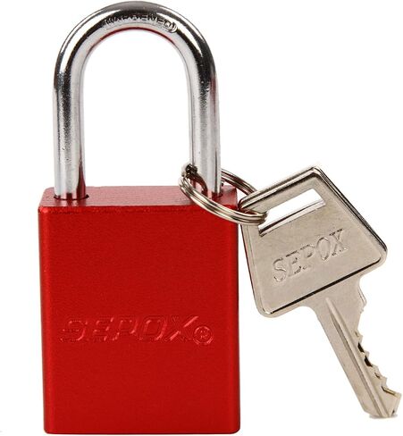 SEPOX® Trinity Out-Door Padlock Key-Alike Water-Proof Solid-Aluminum,1.5" 38mm Heavy-Duty Pack of 3 Pcs RGB Locks with Brass Cylinder Long-Shackle for Boat,Fishing, Marine,Fence,Safety Lock in Saudi Arabia