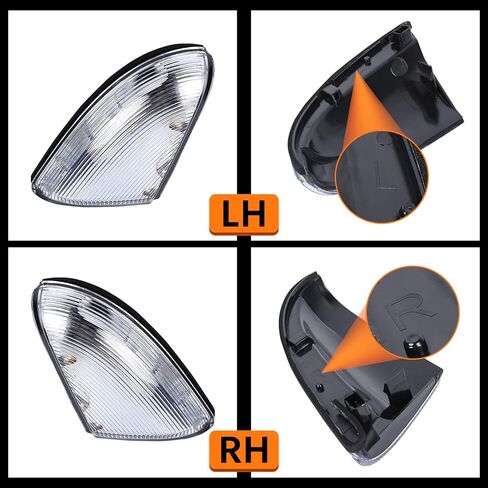 DOXMALL LED مرآة جانبية بدوره إشارة البركة أضواء LH RH مجموعة مصابيح متوافقة مع دودج رام 1500 2500 2009-2018 - زوج واحد in Kuwait