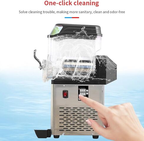 Slushie Machine Commercial Margarita Frozen Drink Smoothie Maker with Double Tank 30L(8Gal 15Lx2) Cocktail Machines for Bar Party Mobile Store Carnival, 950W Mix Drink Machineries, One Click Cleaning in Kuwait