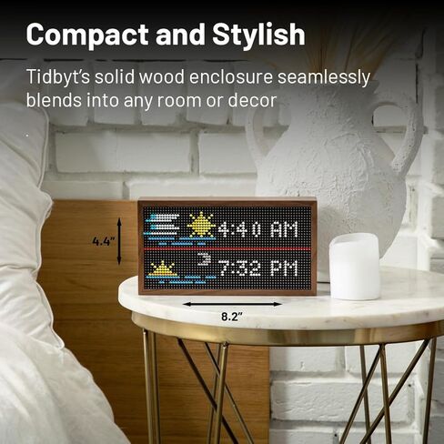 Tidbyt Smart Retro Display - See What Matters with Real-Time Weather, Transit, Stocks, Sports Scores and Much More in Saudi Arabia