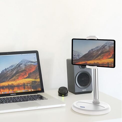 Height Adjustable Up to 34''Tablet Holder for iPad,KABCON Multi Angle Tablet Stand Mount Tablet Cradle Stand Dock for 4''-15.6''Screen iPad 9.7 Pro Air 12.9,10.9,Mini,iPhone,Tab,Kindle,Nexus,Surface.. in Kuwait