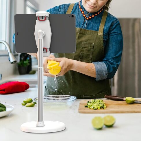 Height Adjustable Up to 34''Tablet Holder for iPad,KABCON Multi Angle Tablet Stand Mount Tablet Cradle Stand Dock for 4''-15.6''Screen iPad 9.7 Pro Air 12.9,10.9,Mini,iPhone,Tab,Kindle,Nexus,Surface.. in Kuwait