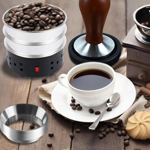 iCosoni Coffee Bean cooler Electric Coffee Roasting Cooling Machine High Capacity 1000G Double layer Collect Coffee Chaff (1000G BLACK) in Saudi Arabia