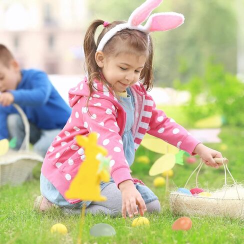 8 قطع من البيض الخشبي المزيف من BigOtters، بيض عيد الفصح الخشبي 3 ألوان بيض خشبي لصيد عيد الفصح والحرف اليدوية وتزيين اللوحة in Kuwait