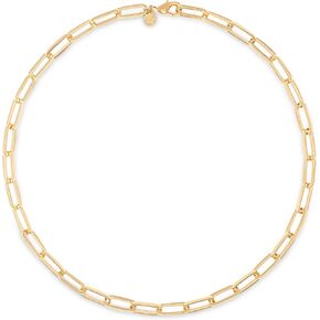 emf harmony chain of love paperclip necklace-18 "مجوهرات مطلية بالذهب أو فضية أو مطلية بالروديوم للنساء تبحث عن التوازن والعافية والأناقة اليومية in Kuwait
